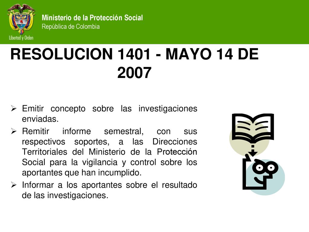 RESOLUCION MAYO 14 DE 2007 Emitir concepto sobre las investigaciones enviadas.