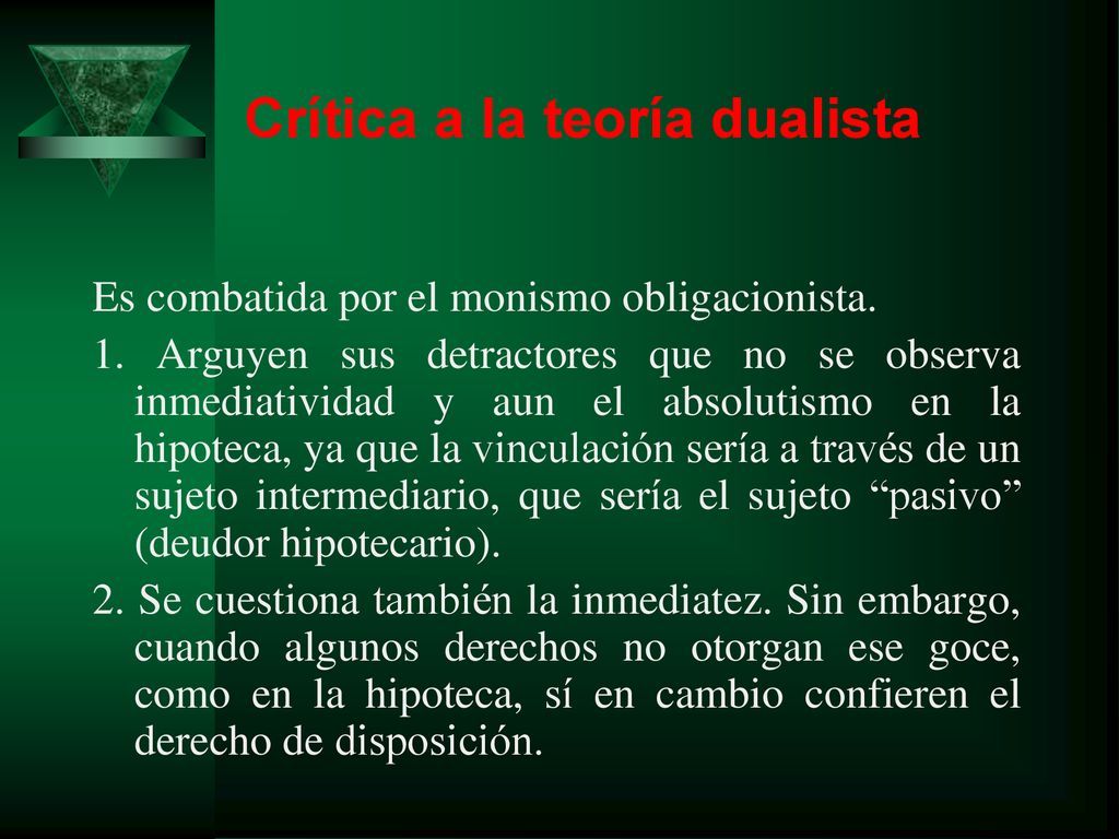 Crítica a la teoría dualista
