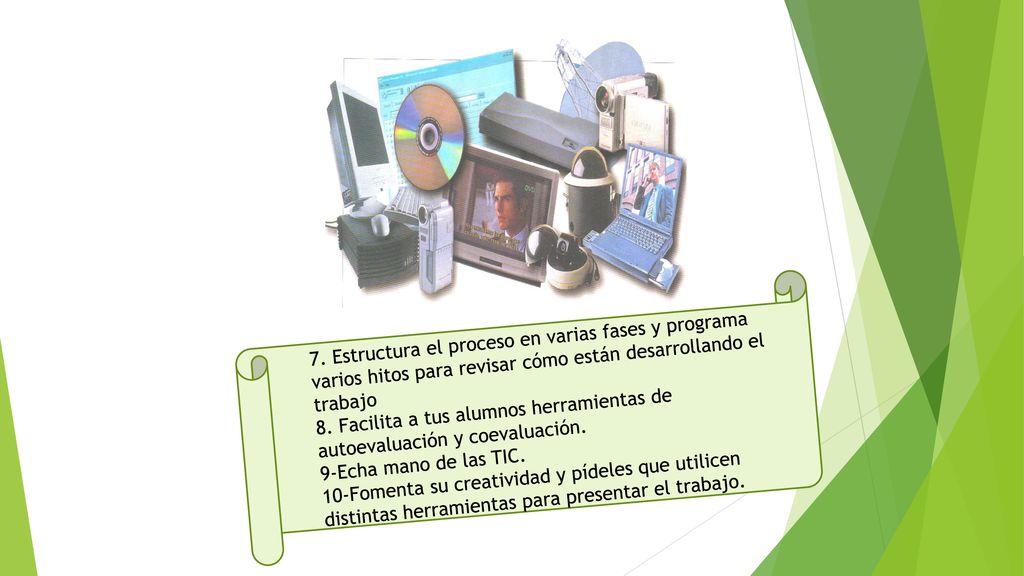 7. Estructura el proceso en varias fases y programa varios hitos para revisar cómo están desarrollando el trabajo