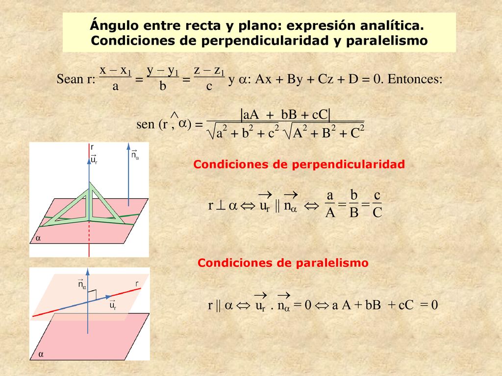 sen ( Ù r , a ) = |aA + bB cC | b c A B C