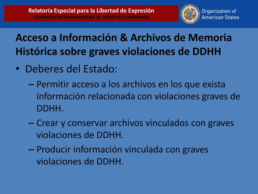 Relatoría Especial para la Libertad de Expresión COMISIÓN INTERAMERICANA DE DERECHOS HUMANOS