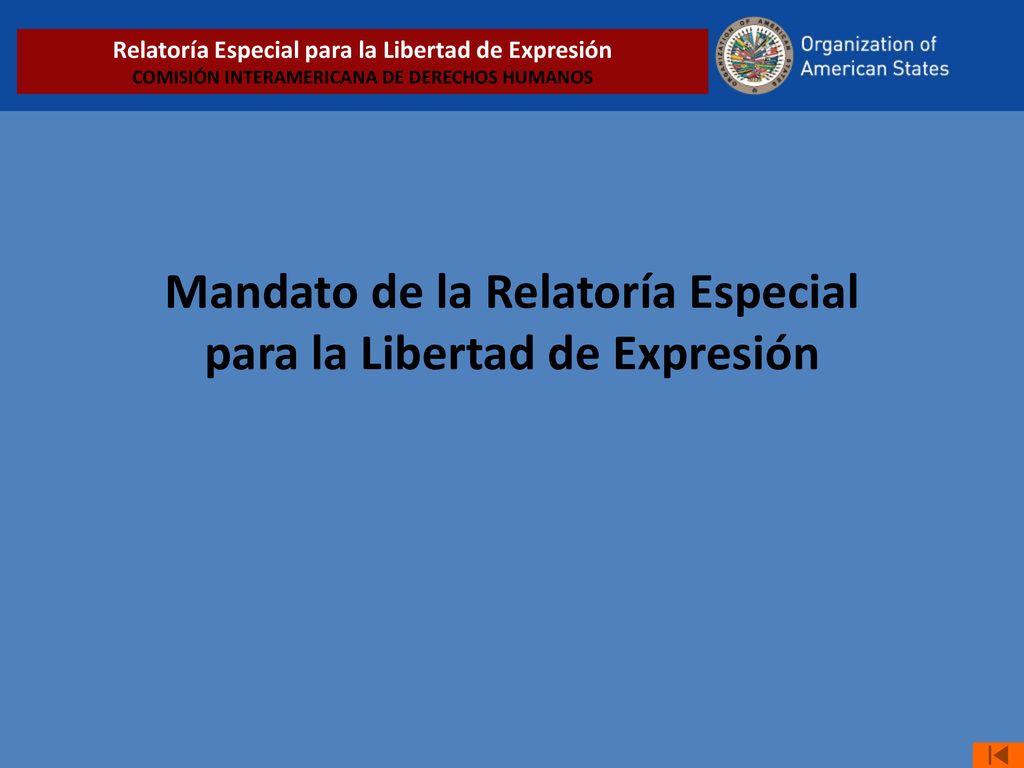Mandato de la Relatoría Especial para la Libertad de Expresión