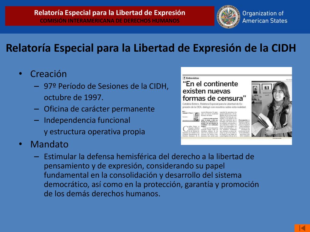 Relatoría Especial para la Libertad de Expresión de la CIDH