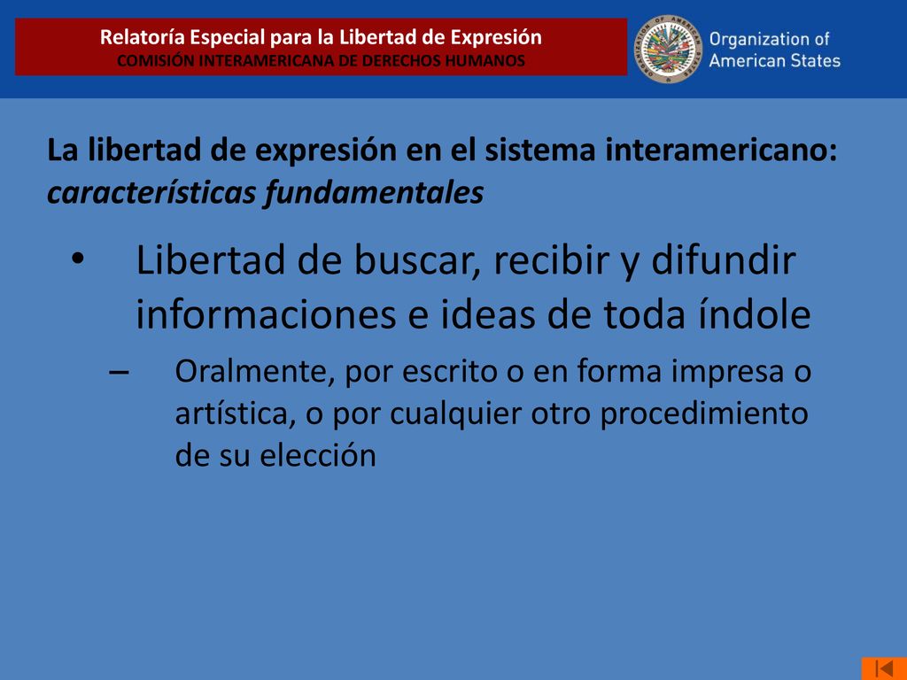Relatoría Especial para la Libertad de Expresión COMISIÓN INTERAMERICANA DE DERECHOS HUMANOS