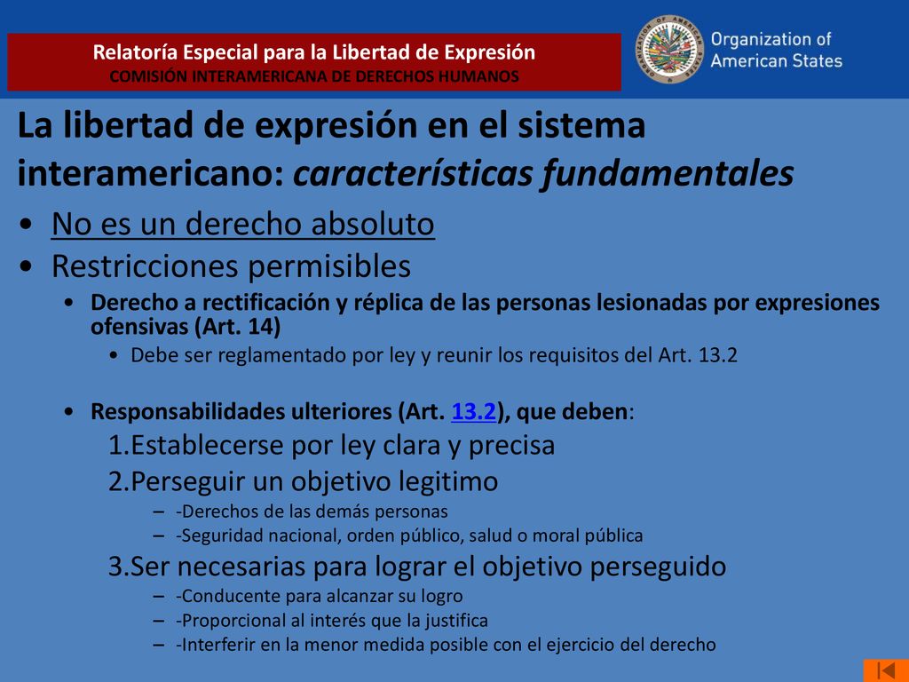 Relatoría Especial para la Libertad de Expresión COMISIÓN INTERAMERICANA DE DERECHOS HUMANOS