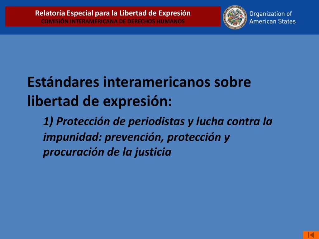 Relatoría Especial para la Libertad de Expresión COMISIÓN INTERAMERICANA DE DERECHOS HUMANOS