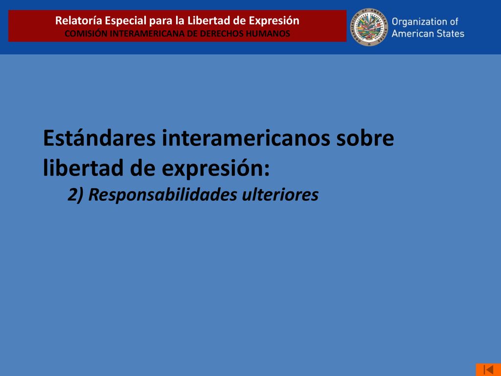 Relatoría Especial para la Libertad de Expresión COMISIÓN INTERAMERICANA DE DERECHOS HUMANOS