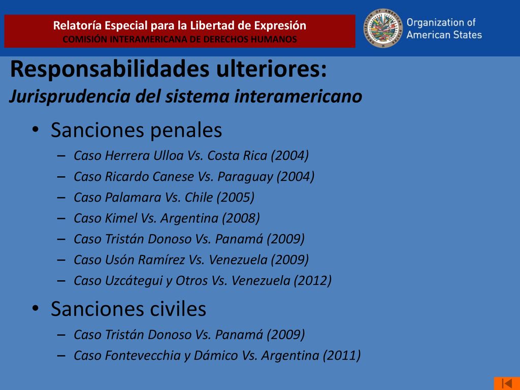 Relatoría Especial para la Libertad de Expresión COMISIÓN INTERAMERICANA DE DERECHOS HUMANOS