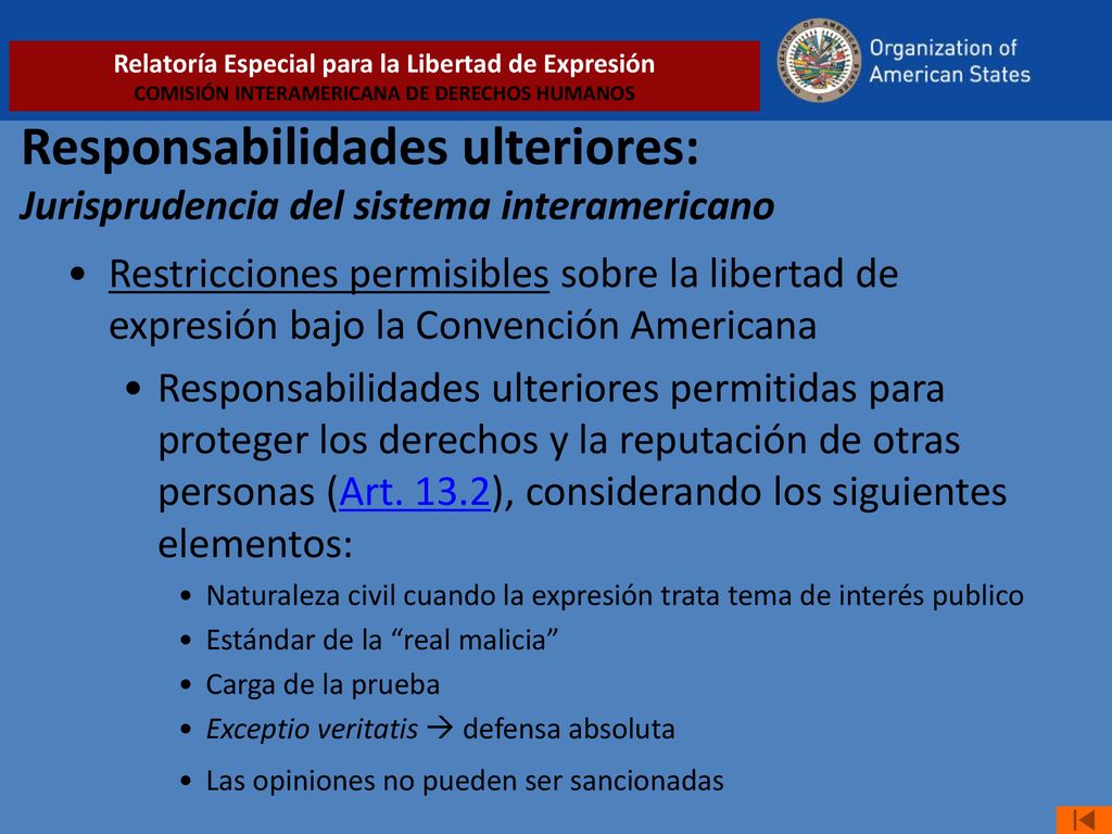 Relatoría Especial para la Libertad de Expresión COMISIÓN INTERAMERICANA DE DERECHOS HUMANOS