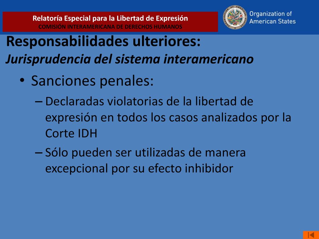 Relatoría Especial para la Libertad de Expresión COMISIÓN INTERAMERICANA DE DERECHOS HUMANOS