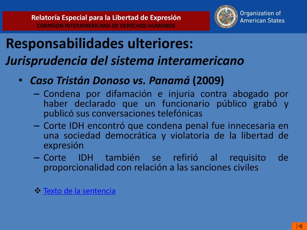 Relatoría Especial para la Libertad de Expresión COMISIÓN INTERAMERICANA DE DERECHOS HUMANOS