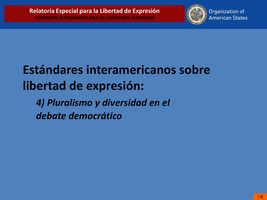 Relatoría Especial para la Libertad de Expresión COMISIÓN INTERAMERICANA DE DERECHOS HUMANOS