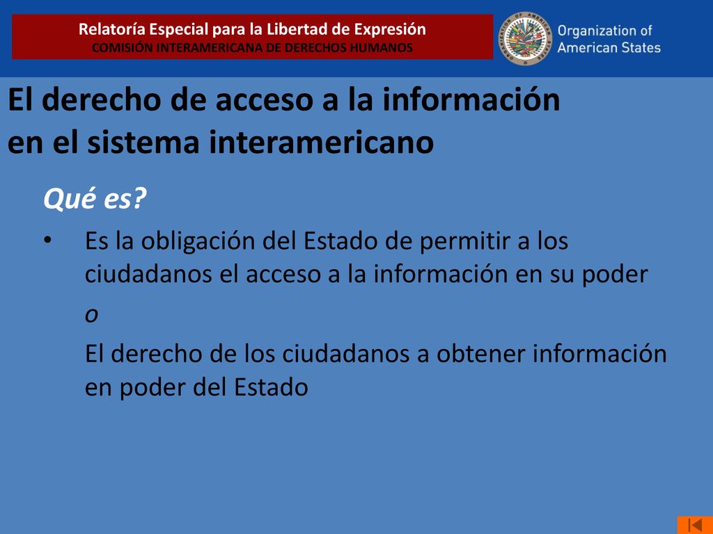 El derecho de acceso a la información en el sistema interamericano