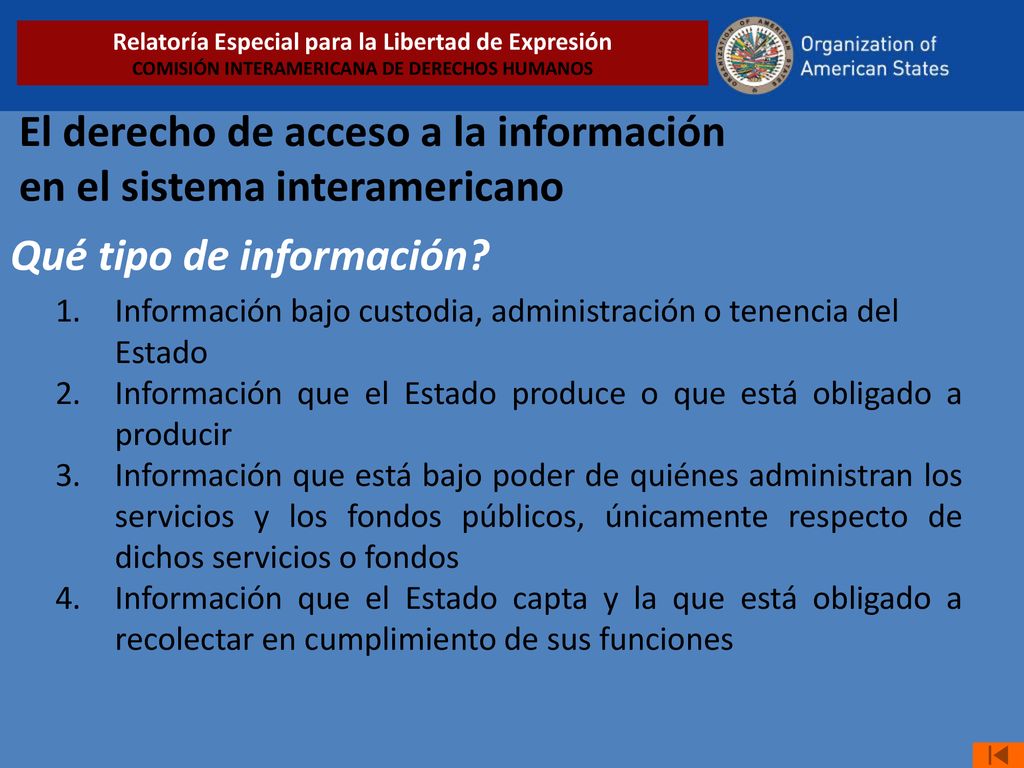 El derecho de acceso a la información en el sistema interamericano