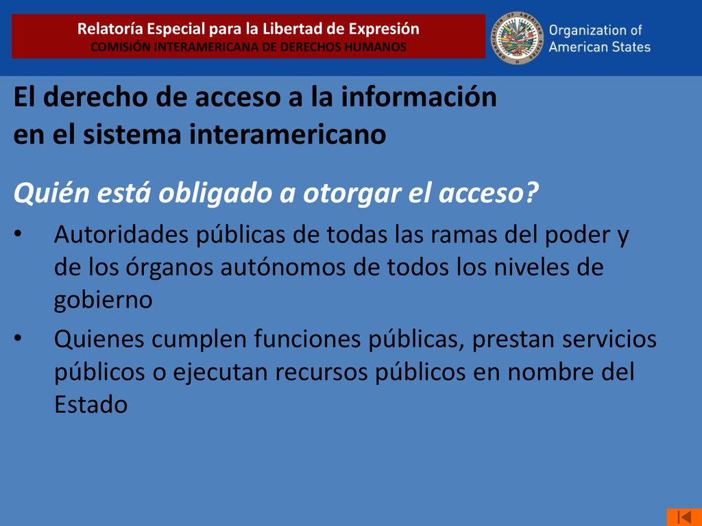 El derecho de acceso a la información en el sistema interamericano
