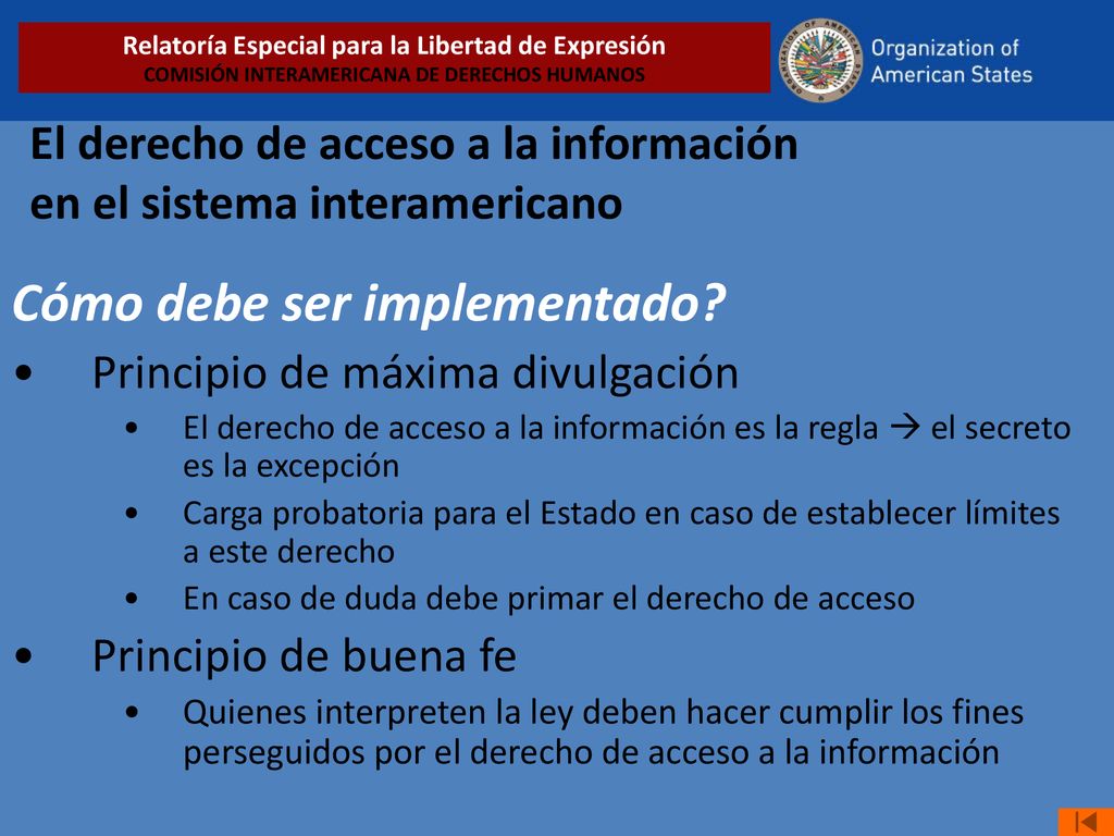 El derecho de acceso a la información en el sistema interamericano