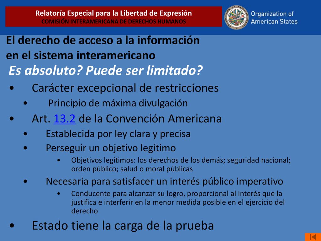 El derecho de acceso a la información en el sistema interamericano