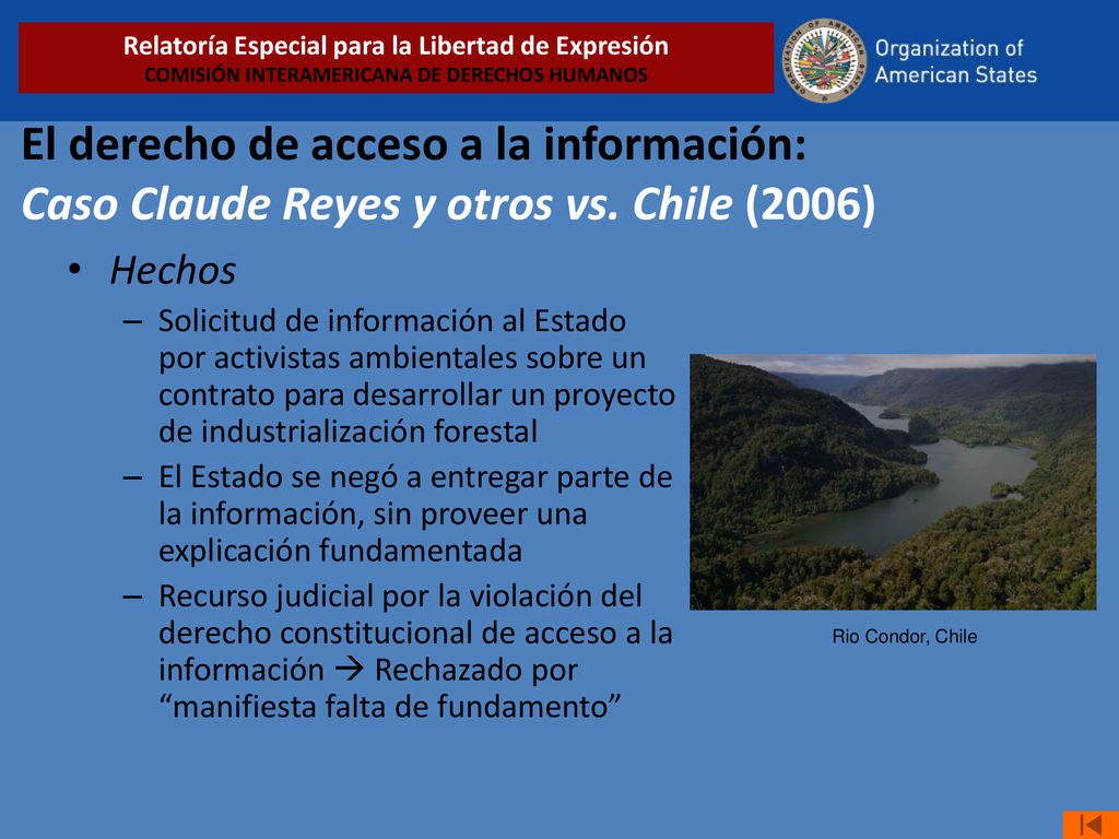 Relatoría Especial para la Libertad de Expresión COMISIÓN INTERAMERICANA DE DERECHOS HUMANOS