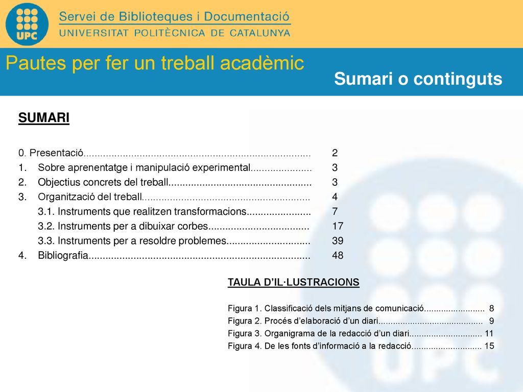 Tipologia de documents tècnics i científics