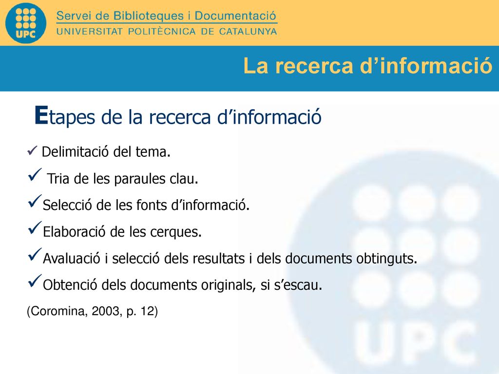 Tipologia de documents tècnics i científics