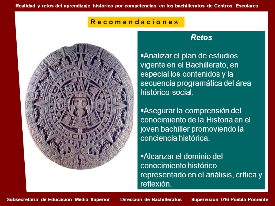 Realidad y retos del aprendizaje histórico por competencias en los bachilleratos de Centros Escolares