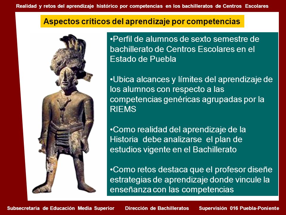 Realidad y retos del aprendizaje histórico por competencias en los bachilleratos de Centros Escolares