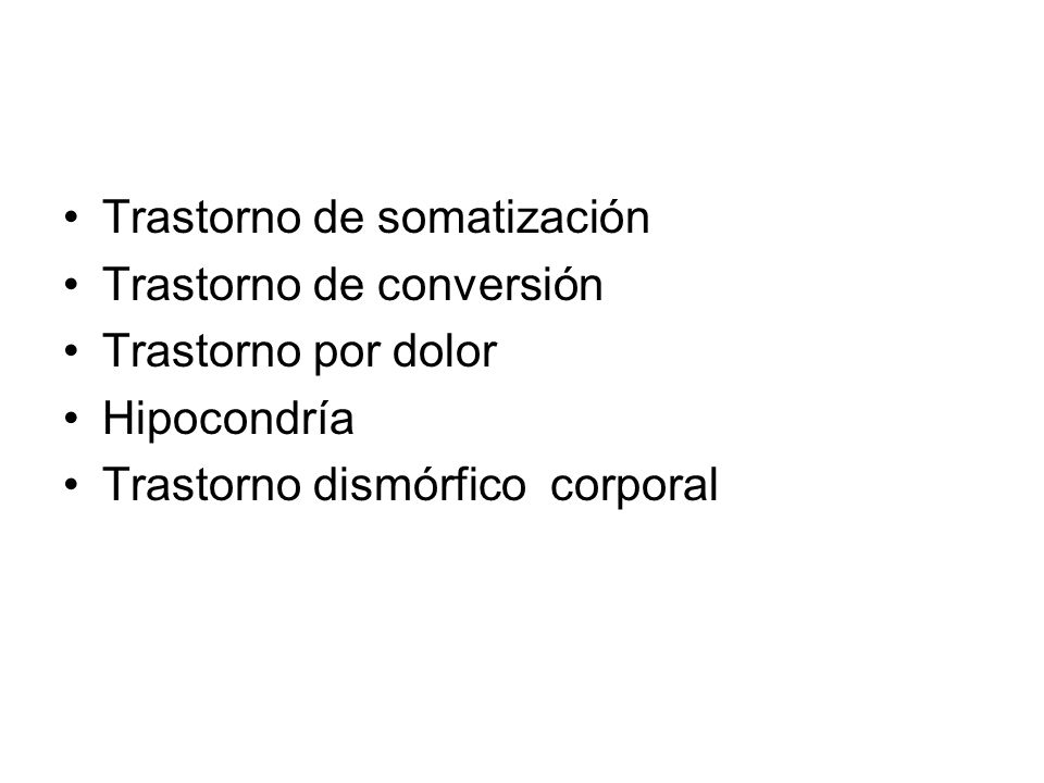 Trastorno de somatización