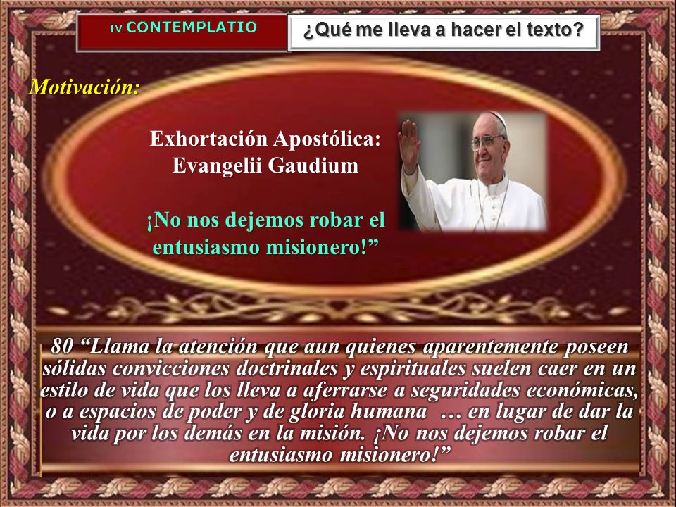 Exhortación Apostólica: Evangelii Gaudium