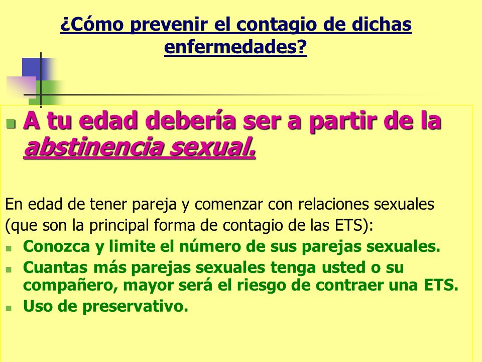 ¿Cómo prevenir el contagio de dichas enfermedades