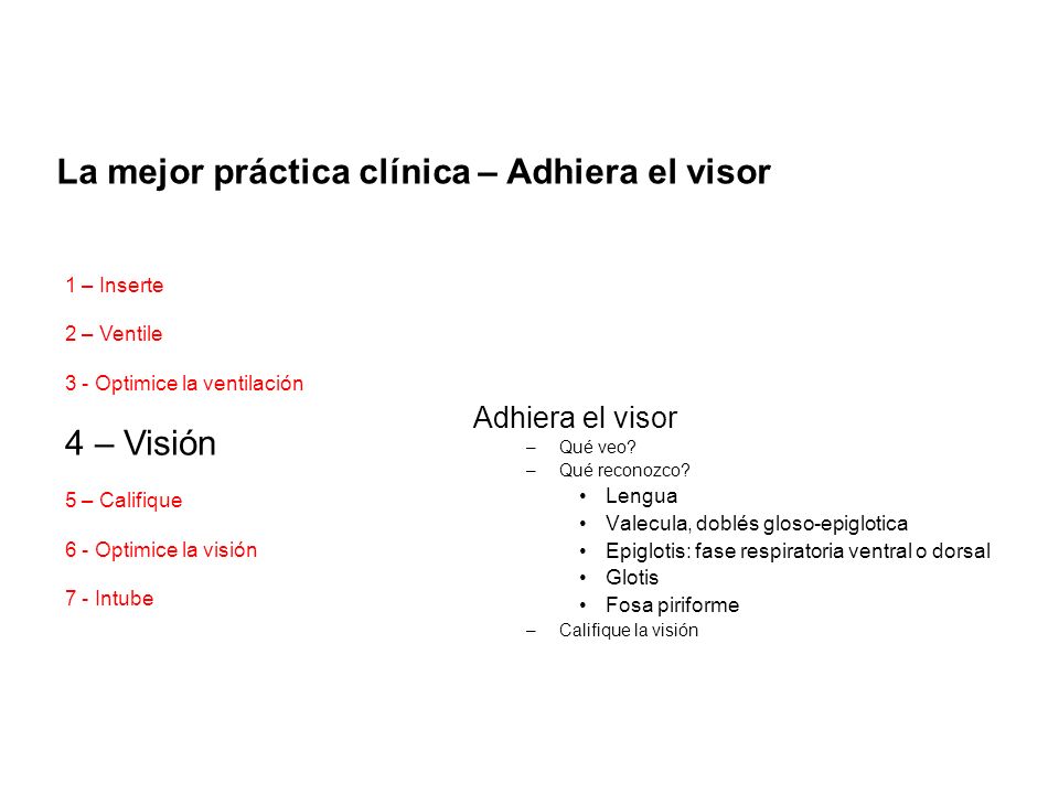 La mejor práctica clínica – Adhiera el visor