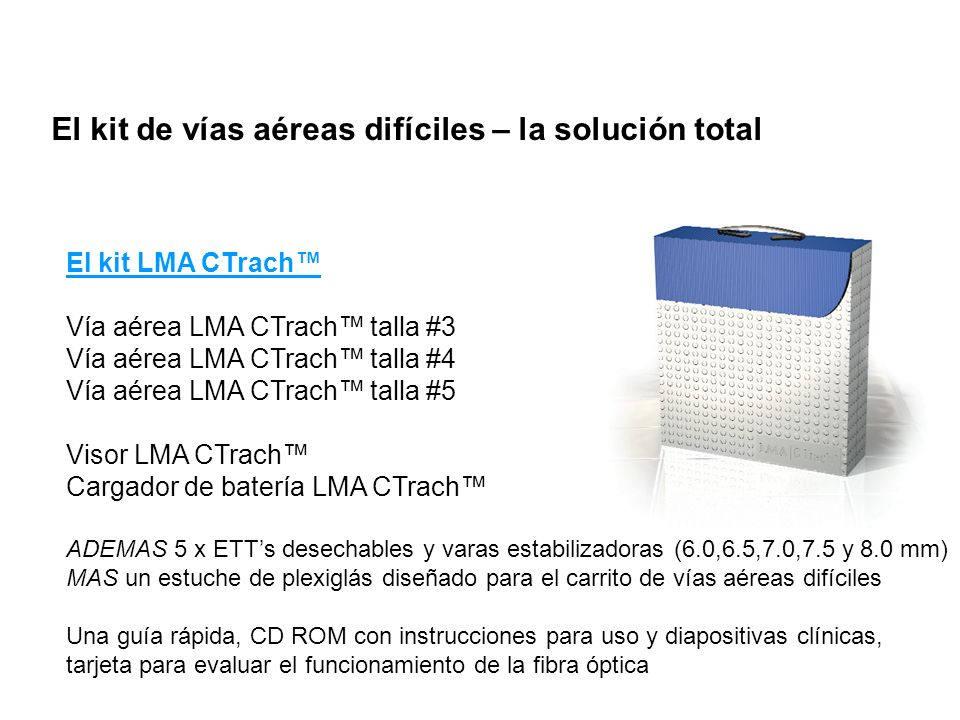 El kit de vías aéreas difíciles – la solución total