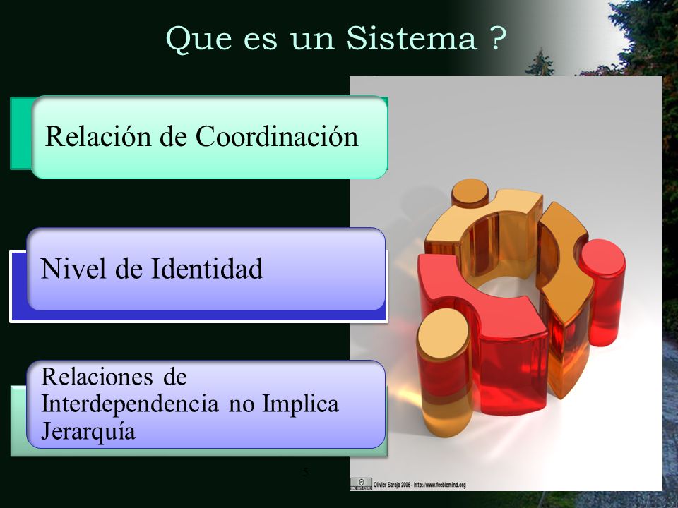 Que es un Sistema Relación de Coordinación Nivel de Identidad
