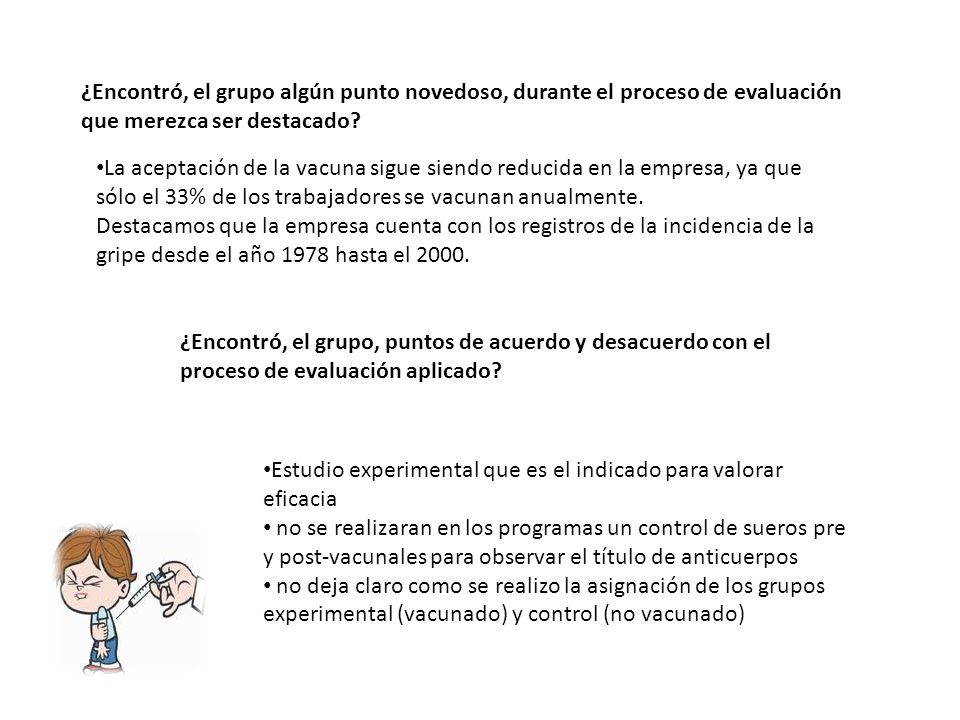 ¿Encontró, el grupo algún punto novedoso, durante el proceso de evaluación que merezca ser destacado
