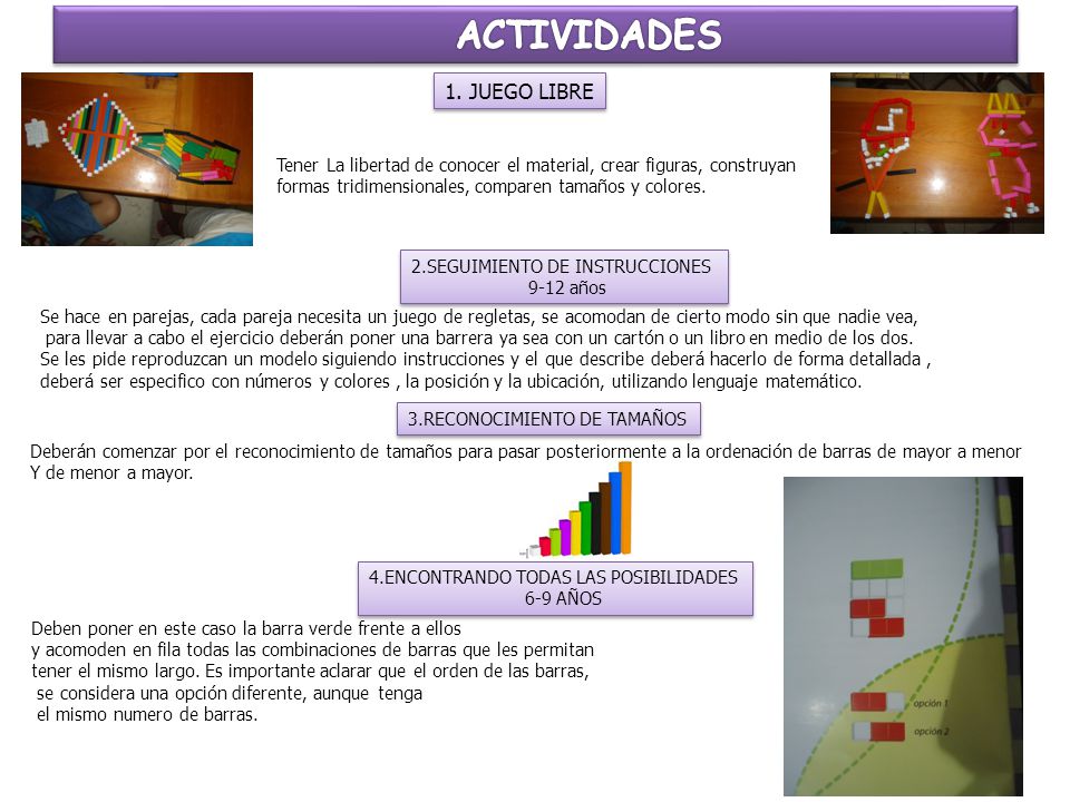 ACTIVIDADES 1. JUEGO LIBRE