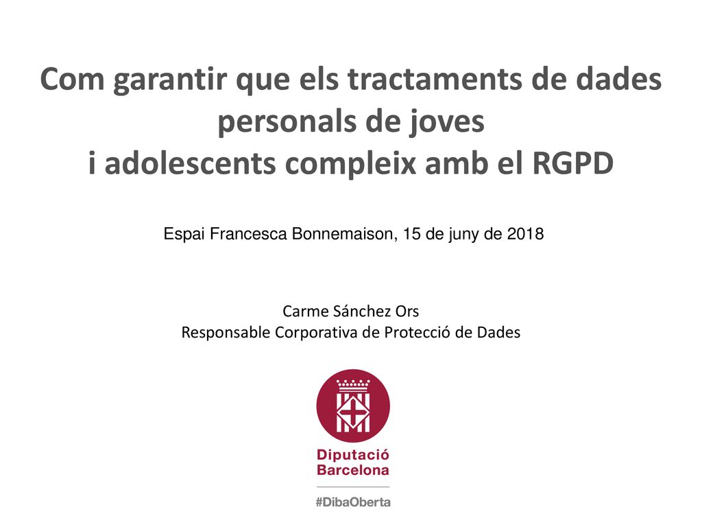 Com garantir que els tractaments de dades personals de joves