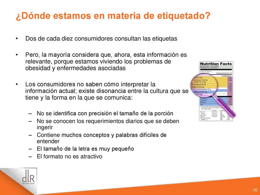 ¿Dónde estamos en materia de etiquetado