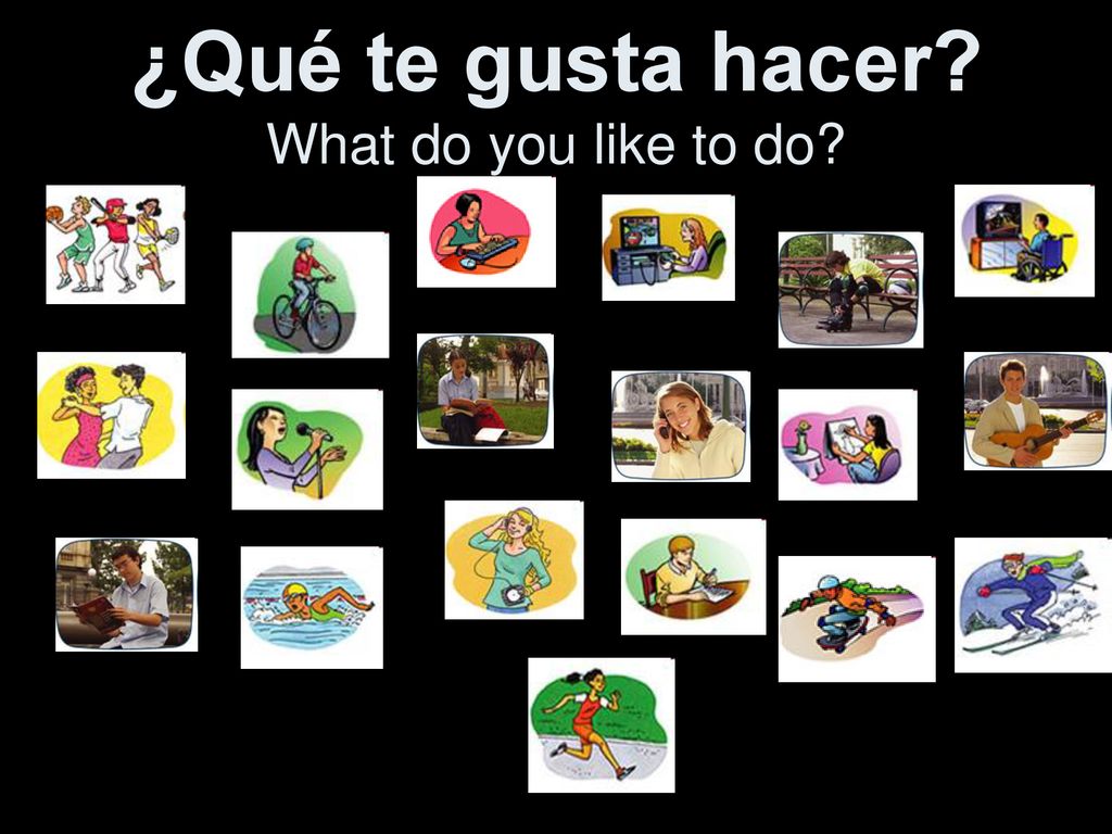 ¿Qué te gusta hacer What do you like to do
