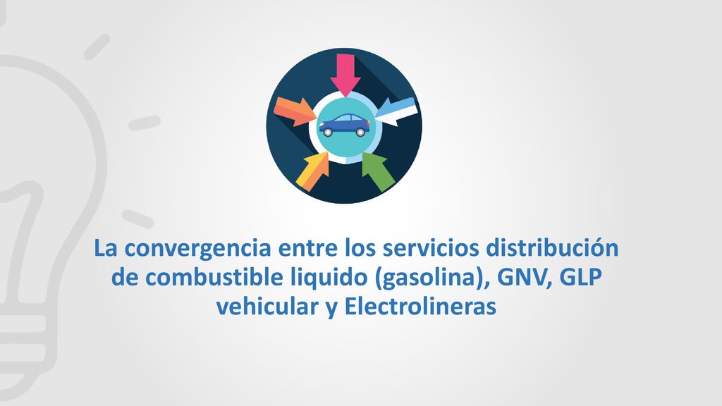 La convergencia entre los servicios distribución de combustible liquido (gasolina), GNV, GLP vehicular y Electrolineras