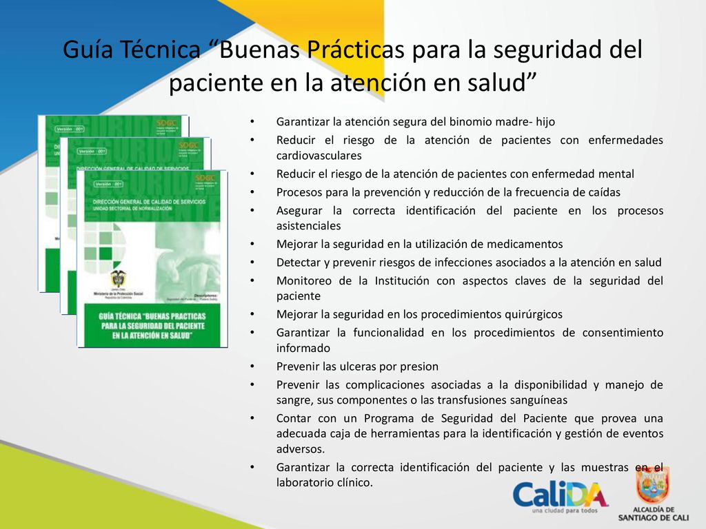 Guía Técnica Buenas Prácticas para la seguridad del paciente en la atención en salud