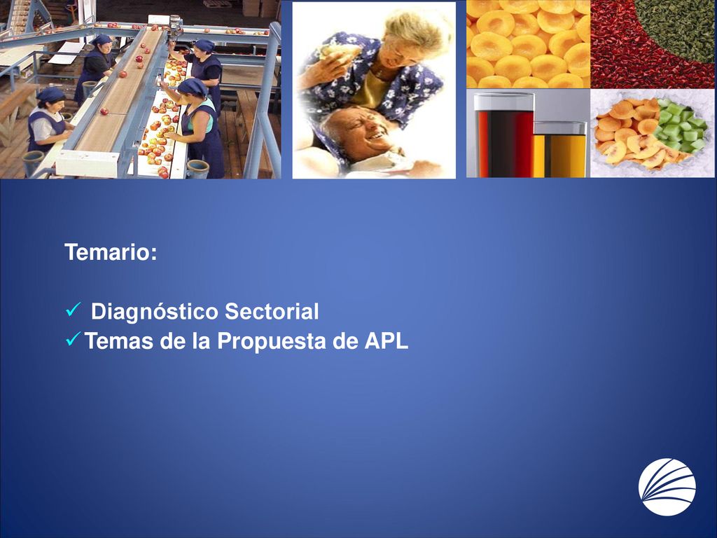 Temario: Diagnóstico Sectorial Temas de la Propuesta de APL