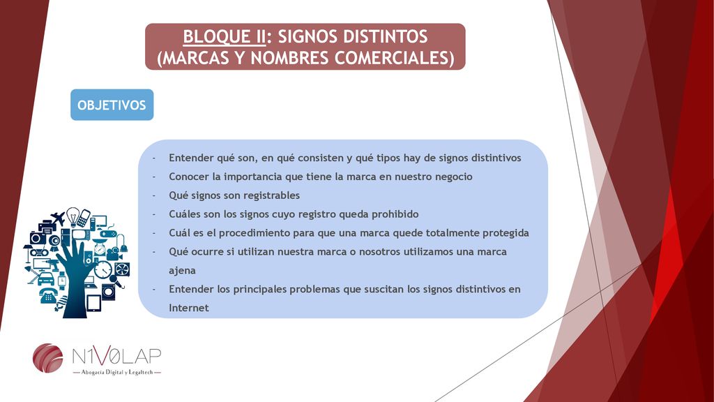 BLOQUE II: SIGNOS DISTINTOS (MARCAS Y NOMBRES COMERCIALES)