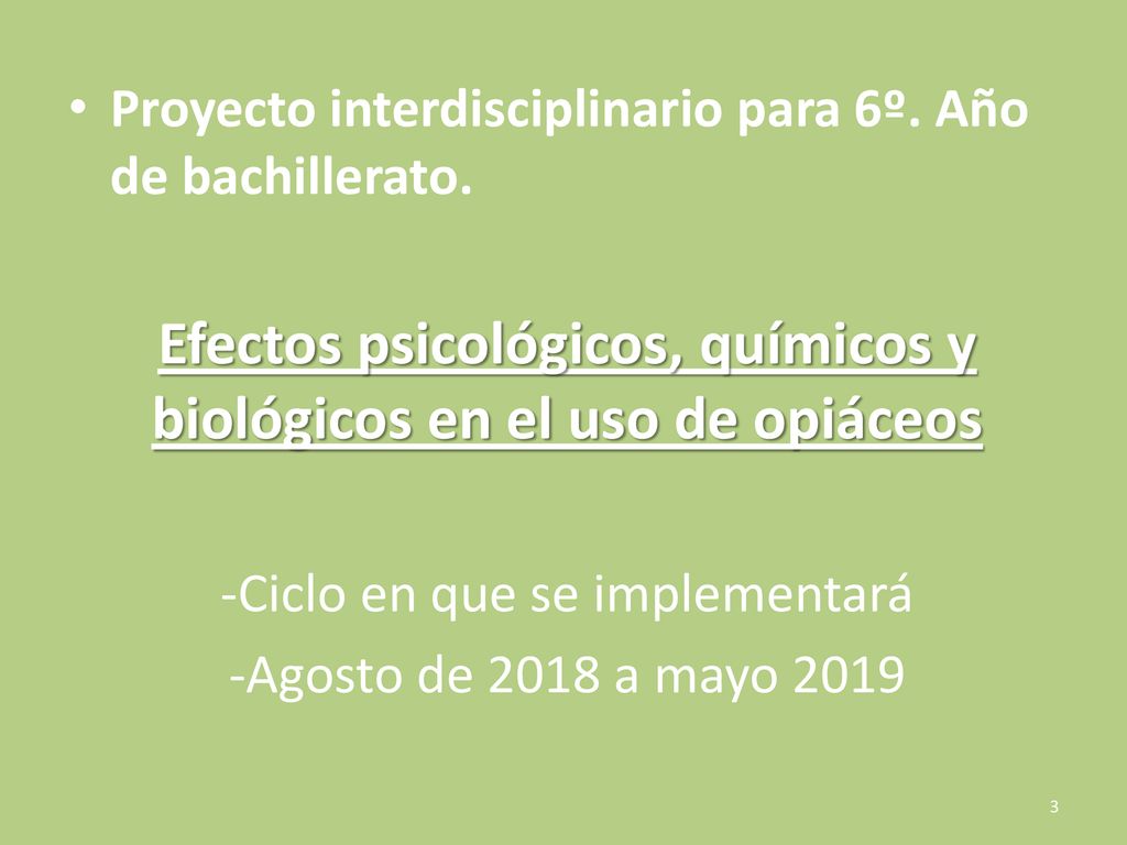 Efectos psicológicos, químicos y biológicos en el uso de opiáceos