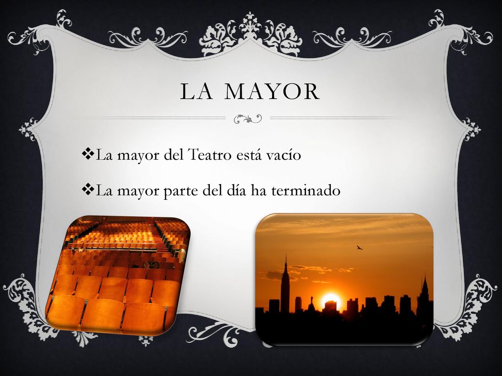 La Mayor La mayor del Teatro está vacío