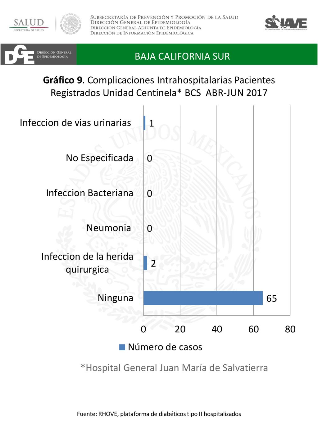 Fuente: RHOVE, plataforma de diabéticos tipo II hospitalizados
