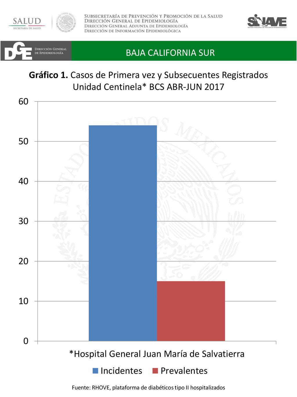 Fuente: RHOVE, plataforma de diabéticos tipo II hospitalizados