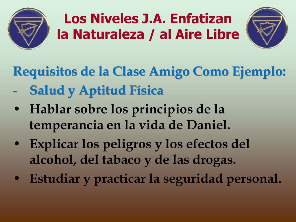 Los Niveles J.A. Enfatizan la Naturaleza / al Aire Libre