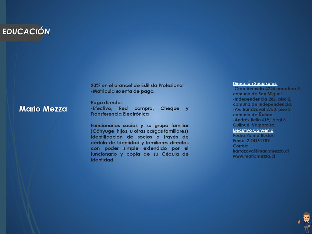 Mario Mezza 20% en el arancel de Estilista Profesional