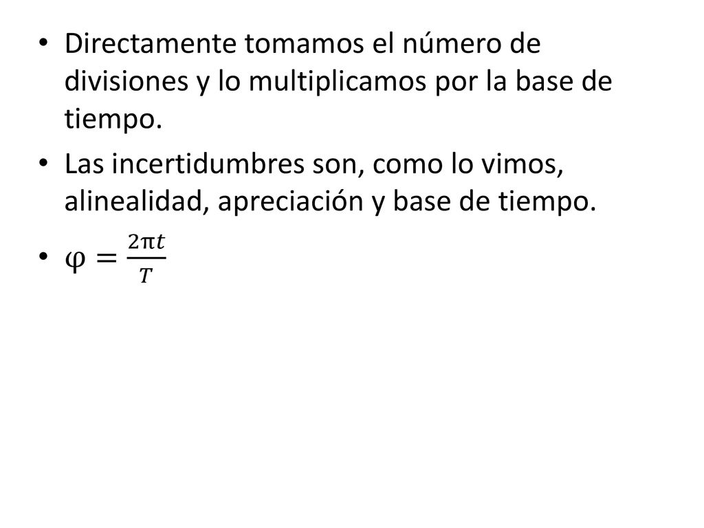 Directamente tomamos el número de divisiones y lo multiplicamos por la base de tiempo.