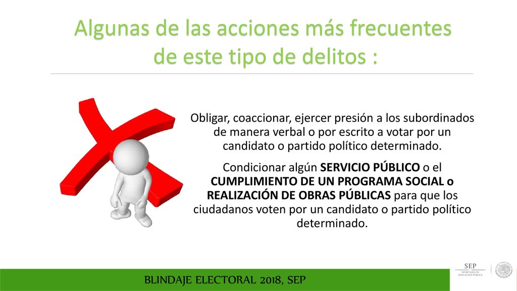 Algunas de las acciones más frecuentes de este tipo de delitos :