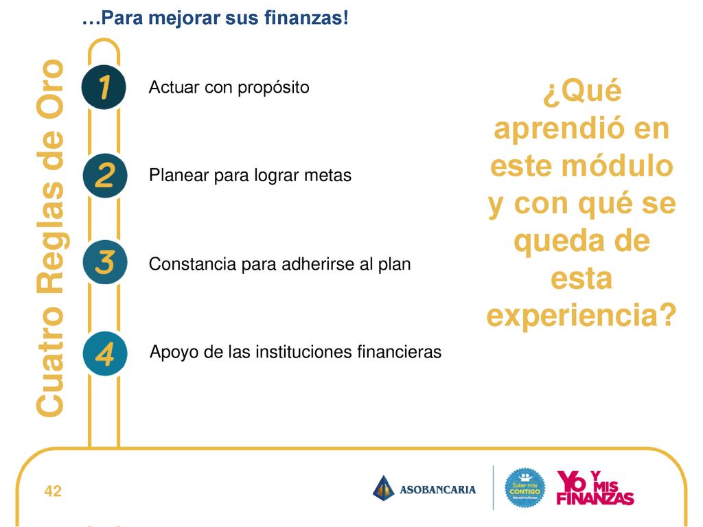 ¿Qué aprendió en este módulo y con qué se queda de esta experiencia